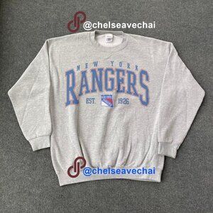 Vintage New York Rangers Sweatshirt, Vintage NHL Rangers Hockey Unisex Shirt Tee